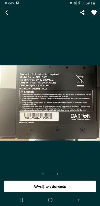 Magazyn energii Growatt GBLI 5001 48V do inv SPH i SPF