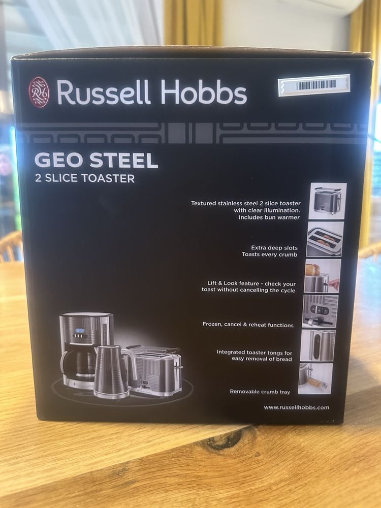 Toster opiekacz RUSSELL HOBBS modny design stan idealny
