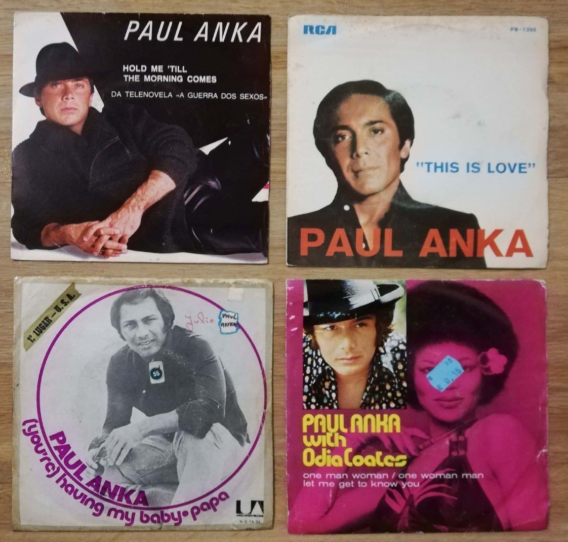 Paul Anka (10 discos de vinil de 7")