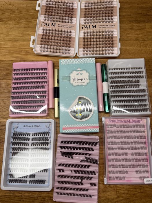 Zestaw Rzęs DIY (Kępki i Kleje Bondingowe)