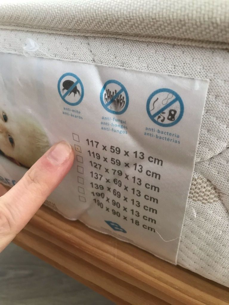 Berço cama bebê com colchão