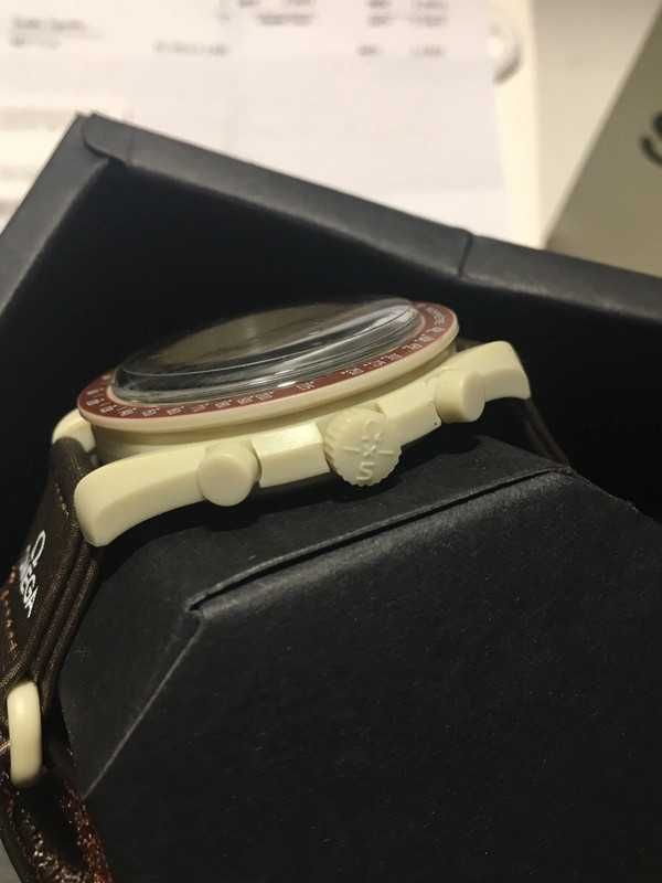 Omega x Swatch SO33T100 Saturn Kolekcjonerski model pętl planetarnych
