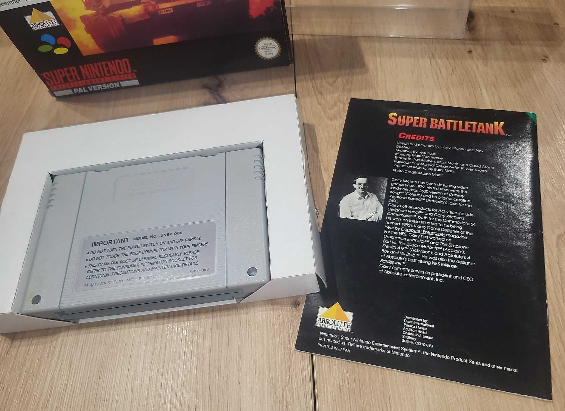 Gra Super Battletank NINTENDO SNES - DB+ stan CIB Komplet +Protektor