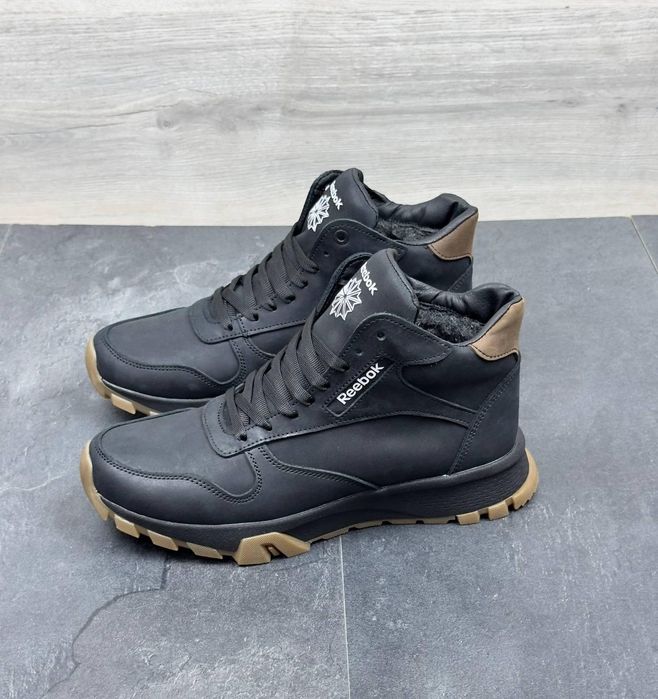 Мужские кожаные зимние ботинки Reebok