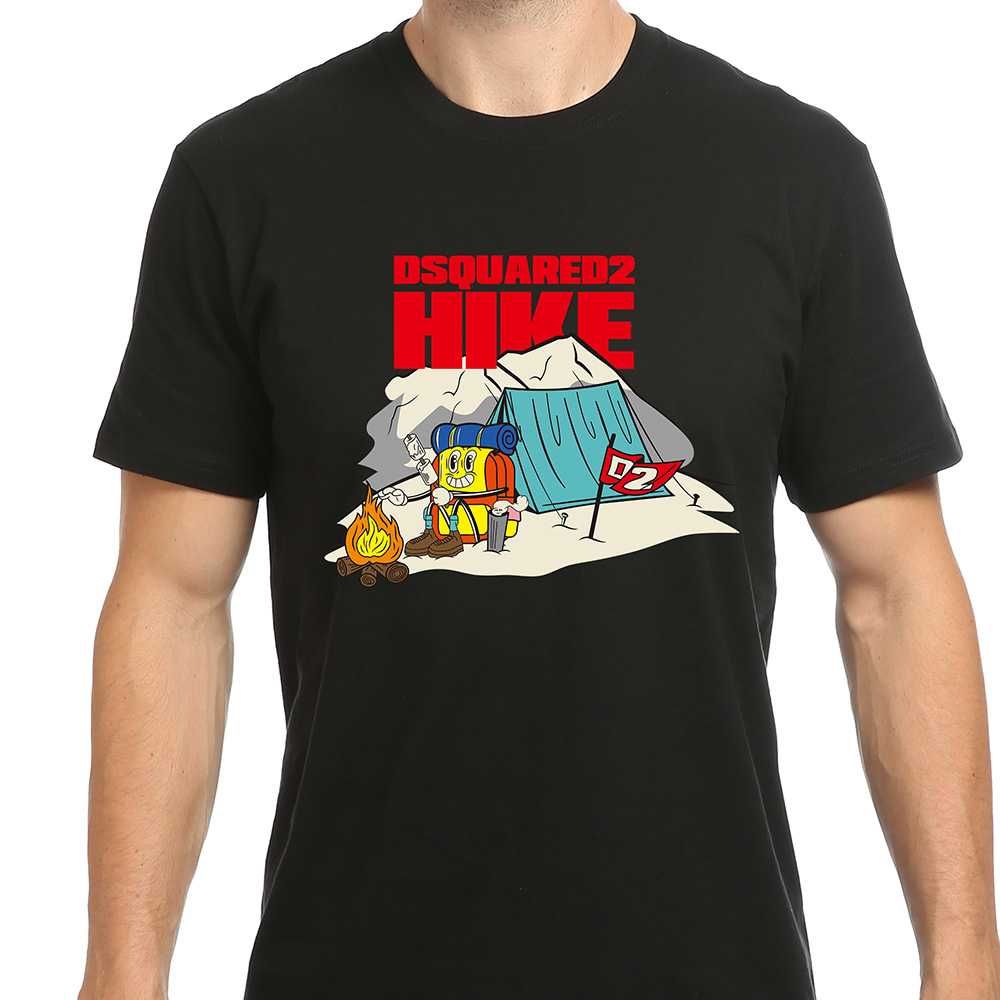 DSQUARED2 T-SHIRT - L - Koszulka męska czarna