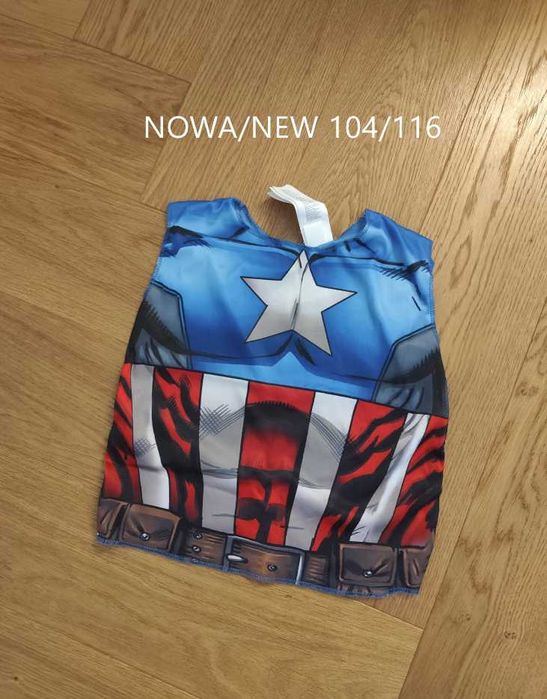 Nowe przebranie/ kostium kamizelka 104-116 Marvel