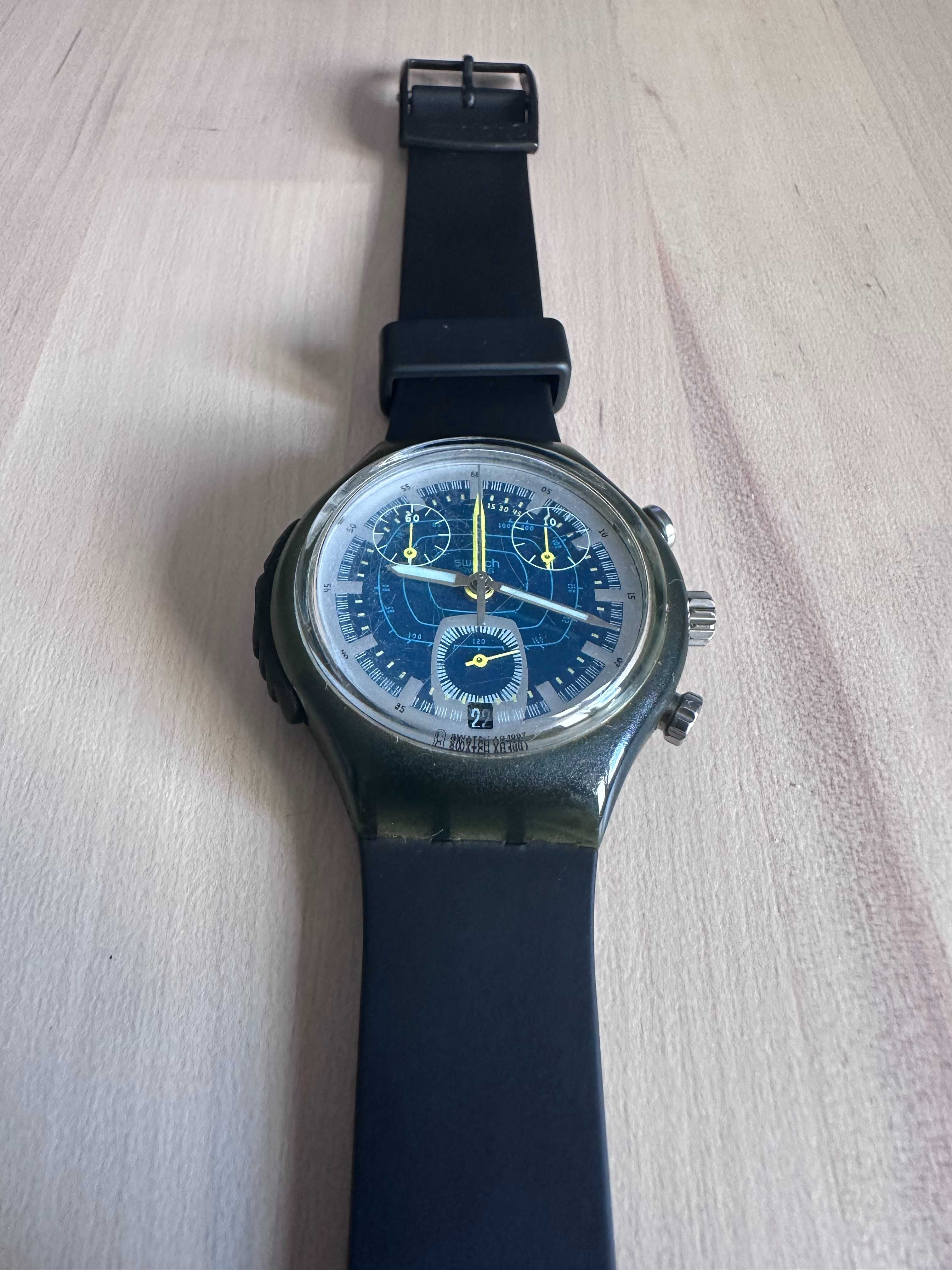 Relógio Swatch Decibel Alarm Chrono de 1998 **Raro**