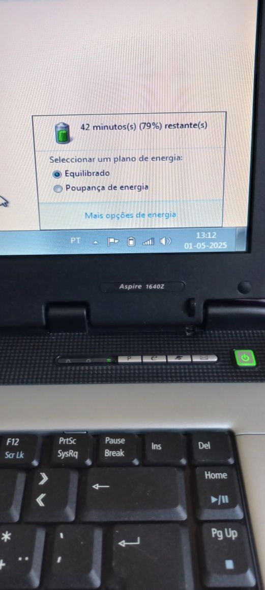 Portátil Acer Aspire com Windows 7