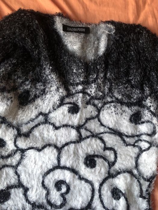 Кофта, Кофтина,теплая туника,туника травка,кофта травка, платье