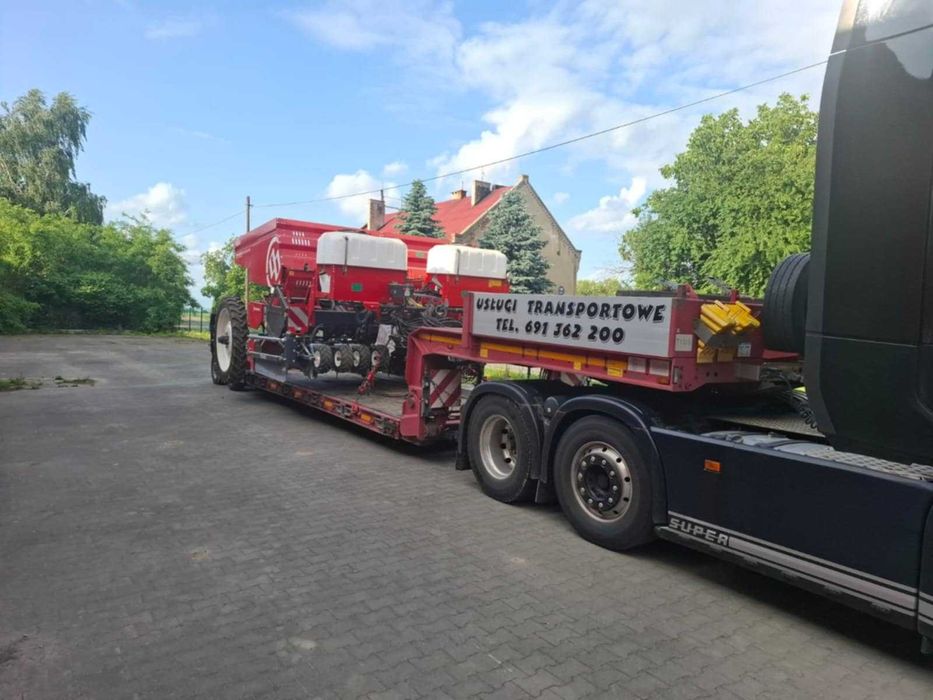 Transport niskopodwoziowy gabarytowy Kombajny Koparki Traktory itd