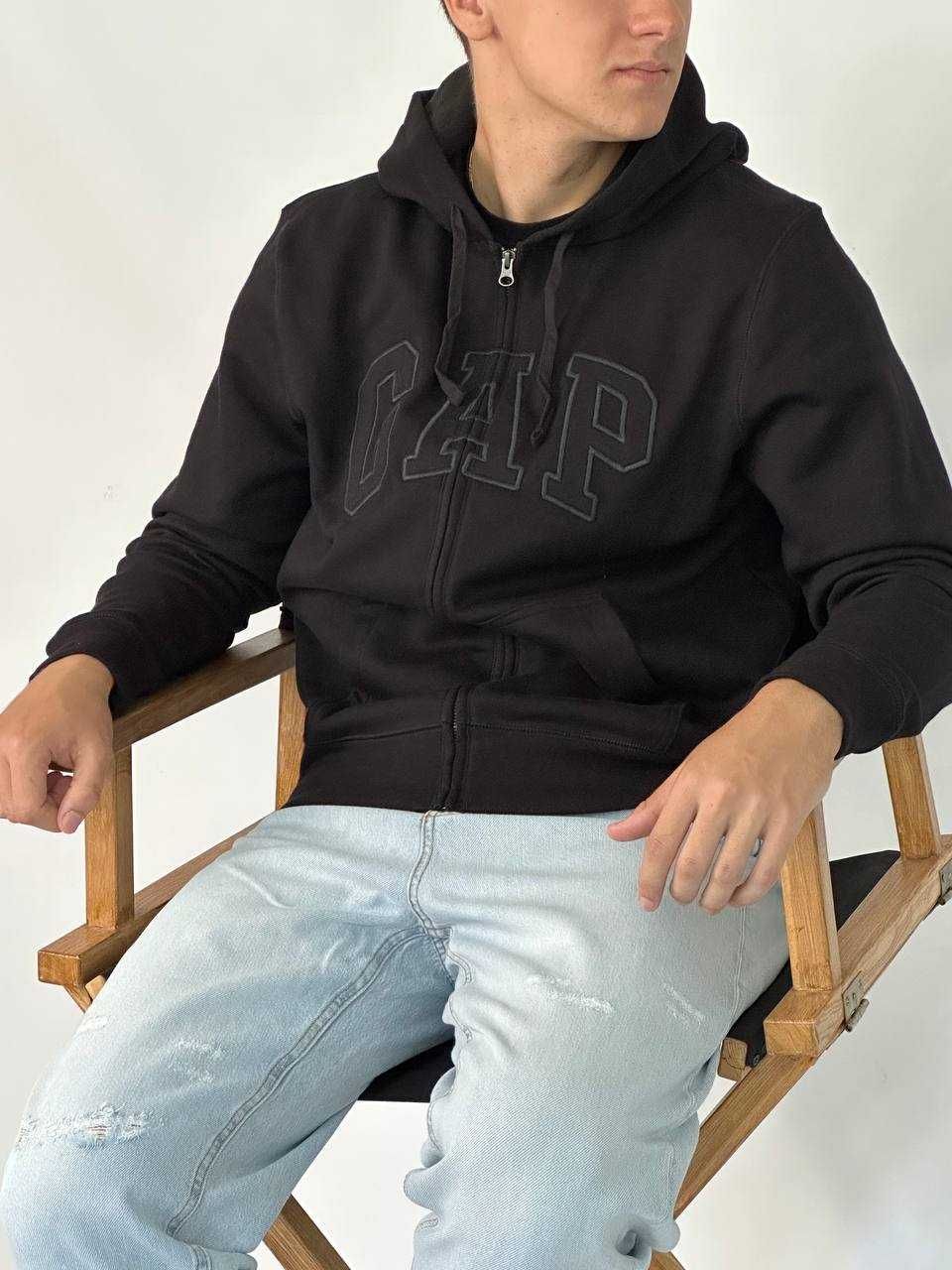 Зіп-худі GAP LOGO ZIP fleece hoodie