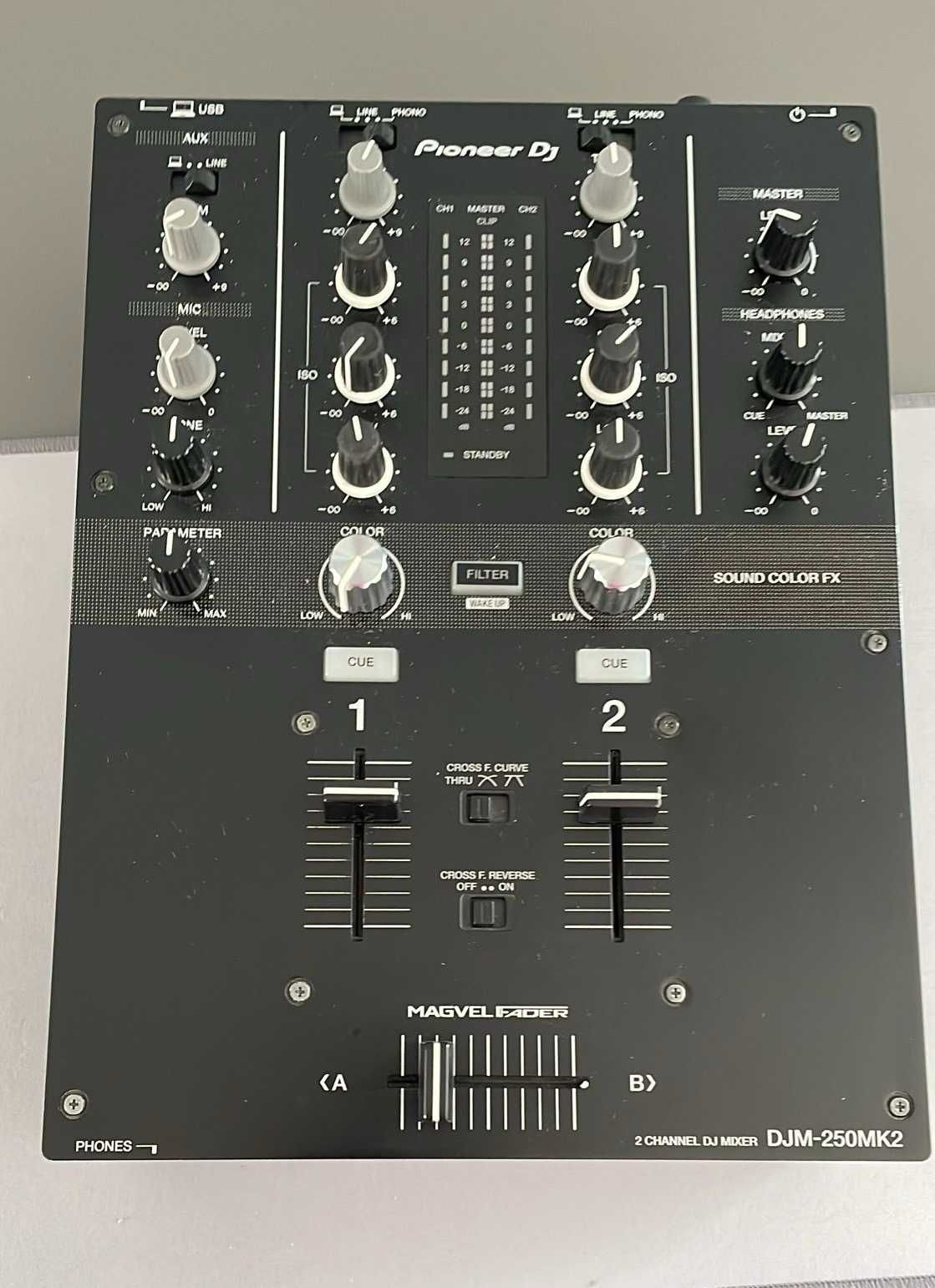Pioneer DJM 250 MK2 Mikser DJ Kontroler - Rekordbox (450,750,350)