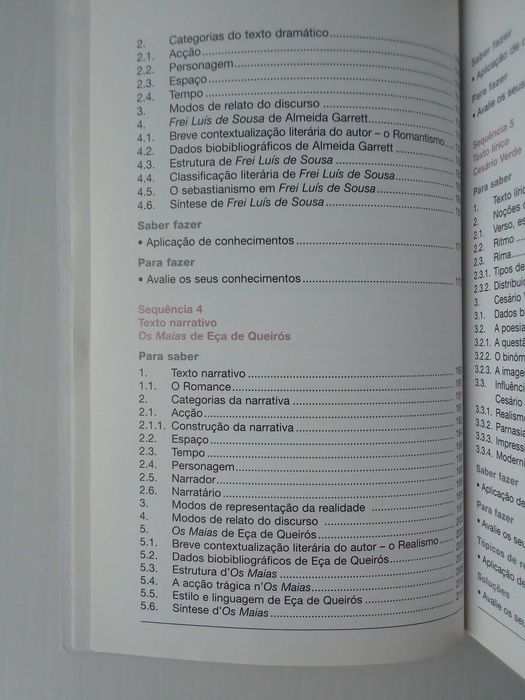 Livro de apoio escolar, Português, de Alice Amaro, 11º ano