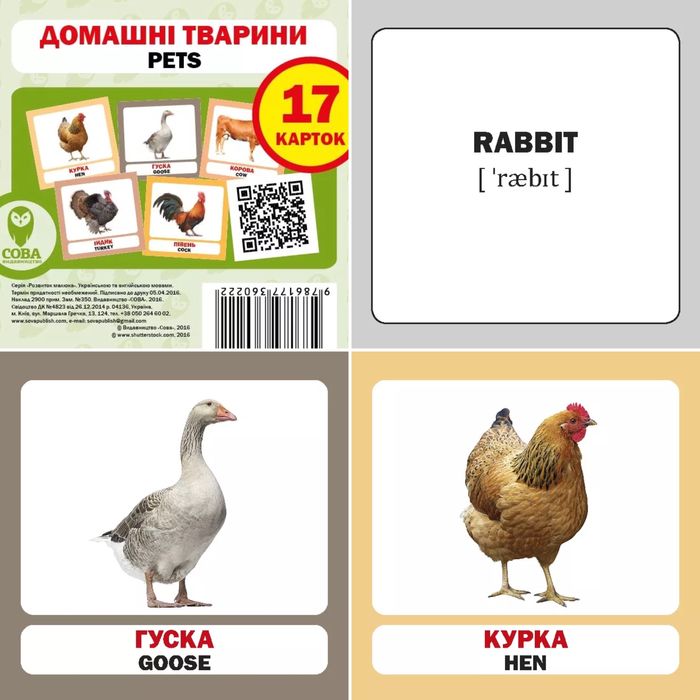 Комплект «Мої перші слова. Зелений», Сова 1+