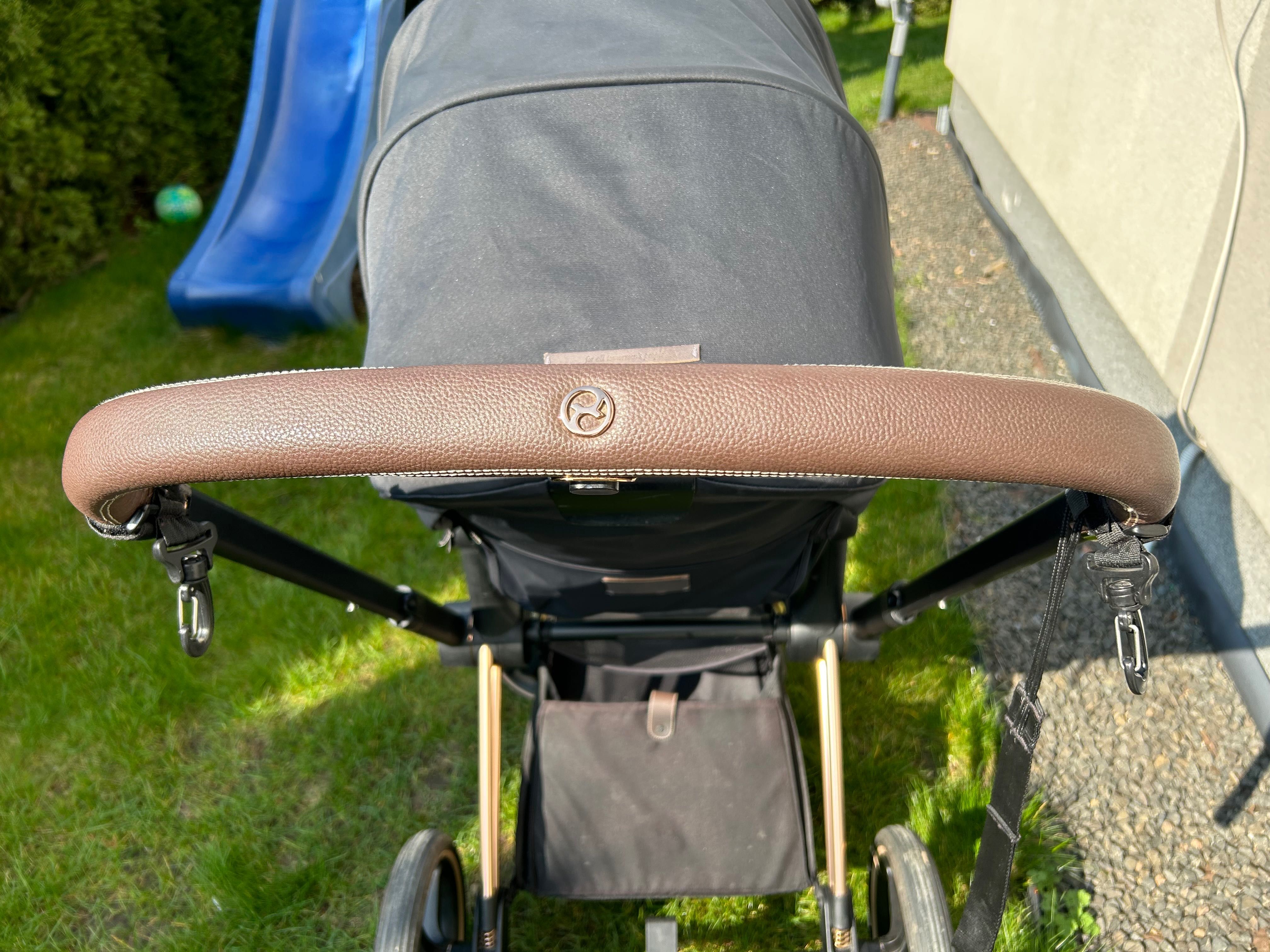 Spacerówka Cybex 2.0 rose gold + śpiworek cottonmoose