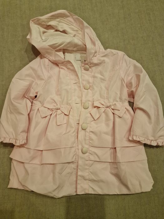 Casaco corta vento cerimónia rosa 18 meses