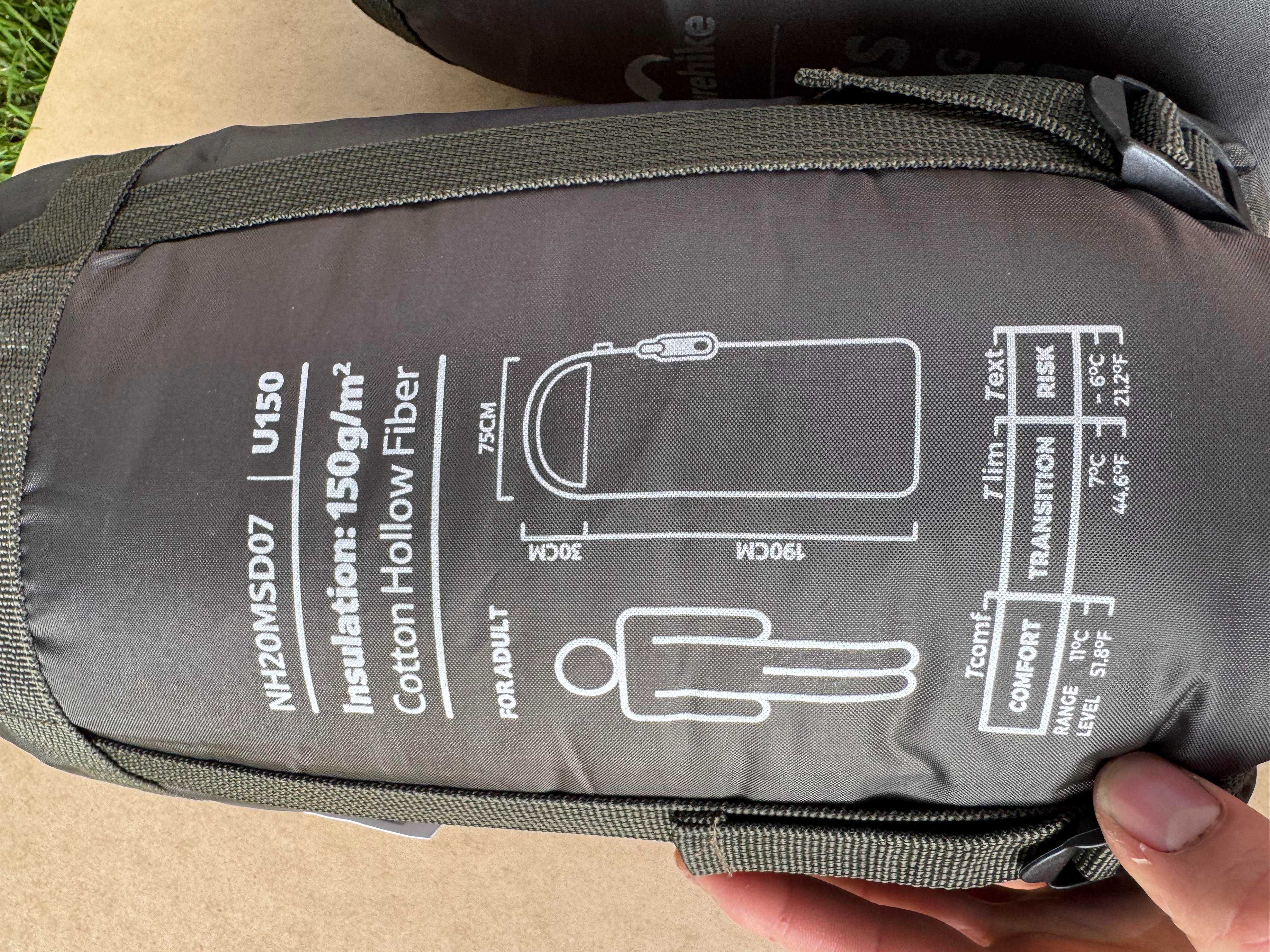 Спальник Naturehike U150, спальний мішок легкий, компактний, для літа