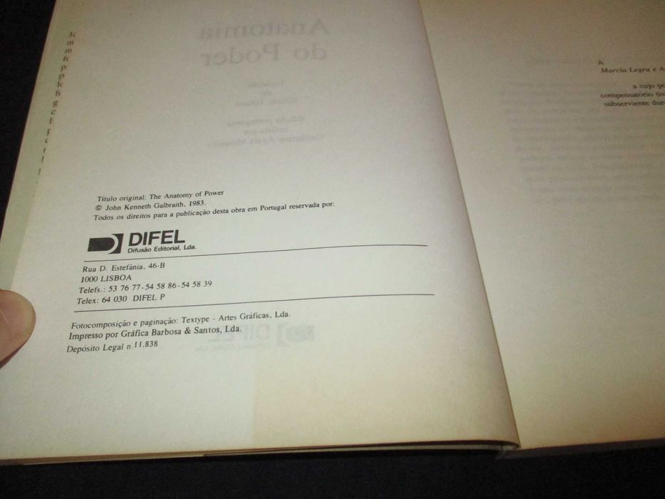 Livro Anatomia do Poder John Kenneth Galbraith