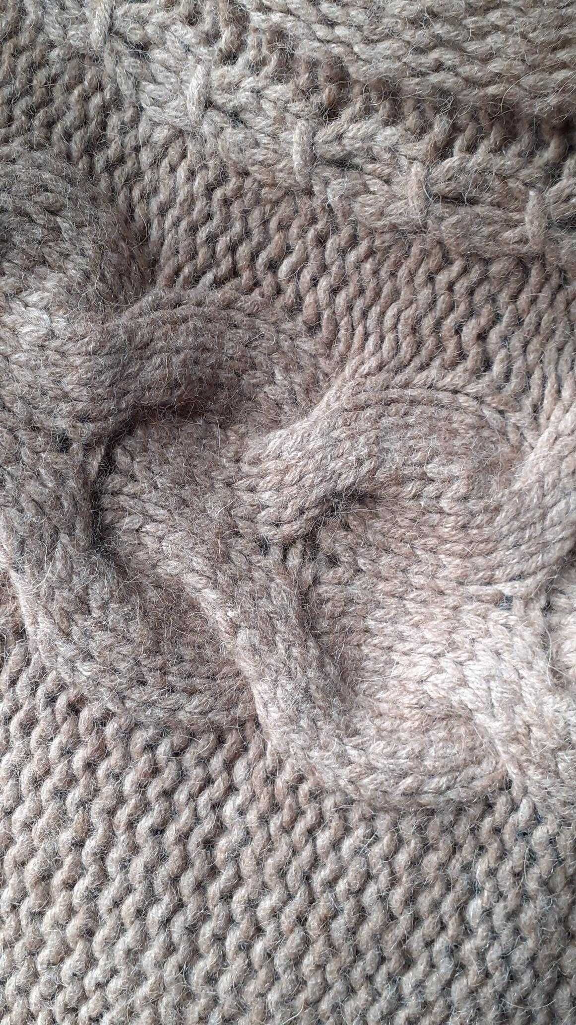 Colete lã camelo Massimo Dutti Camel hair & cashmere L