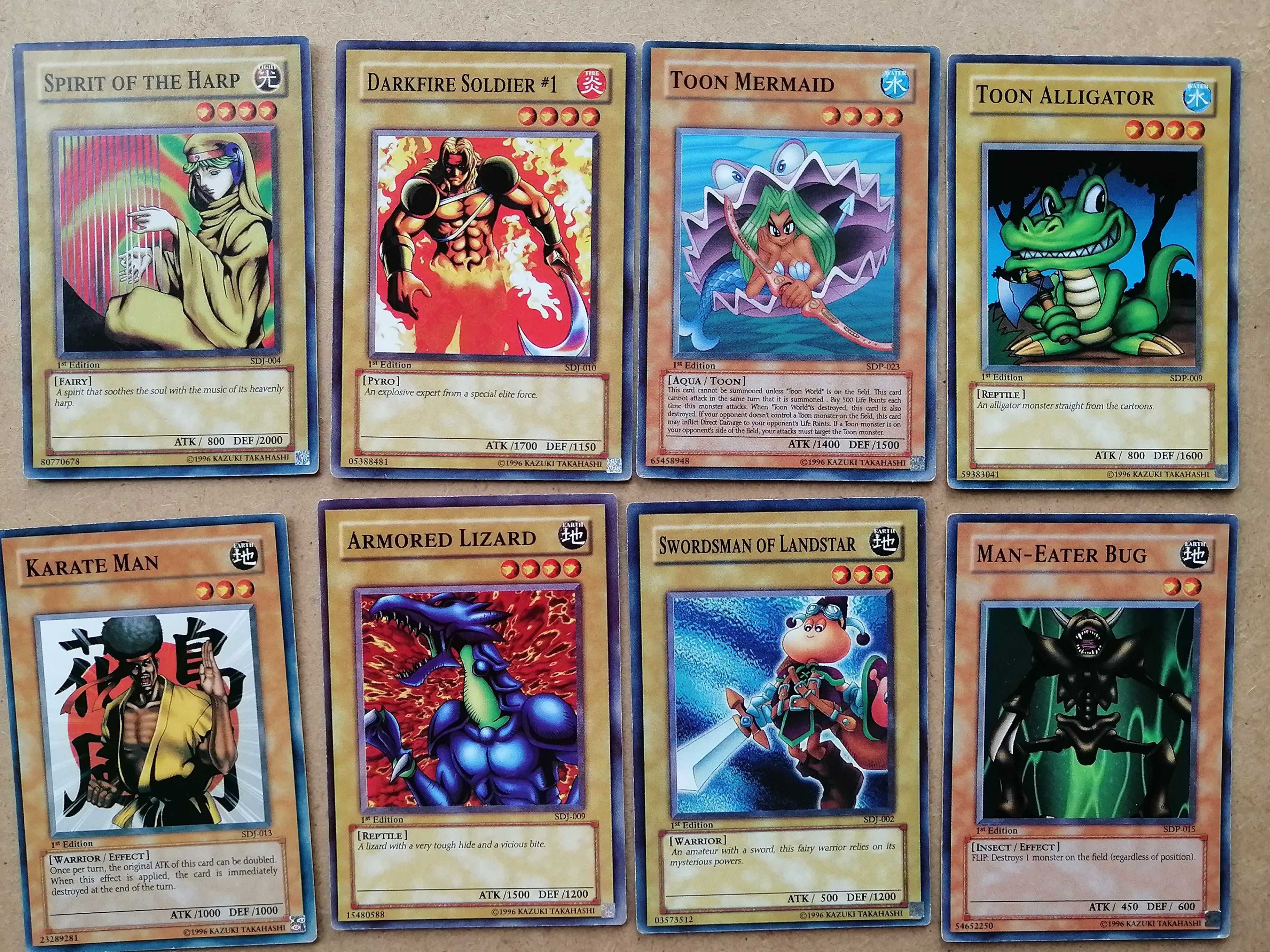 Cartas Yu-Gi-Oh 1st edition