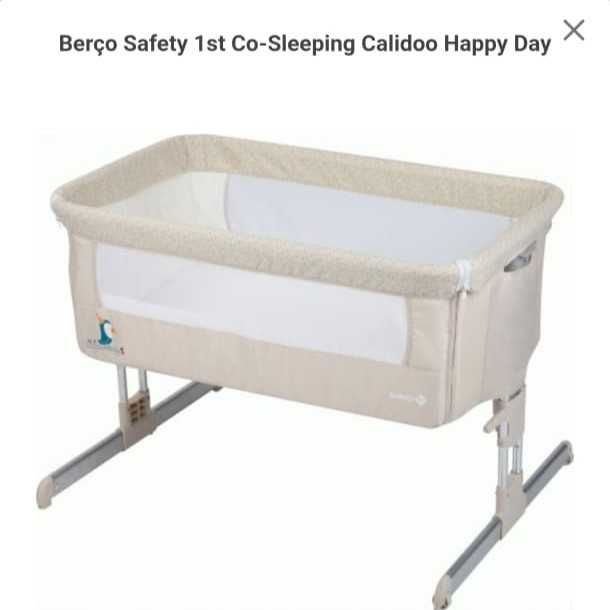 Berço Safety 1st com abertura lateral para encostar à cama