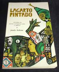 Livro Lagarto Pintado Paula Bobone 1ª edição 1981 Poemas para crianças