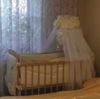 Балдахін на дитяче ліжко та комплект постільної білизни