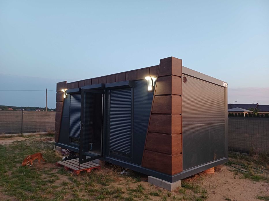 Domek kontenerowy 18 m2 na działce  budowlanej 997 m2 warunki zabudowy