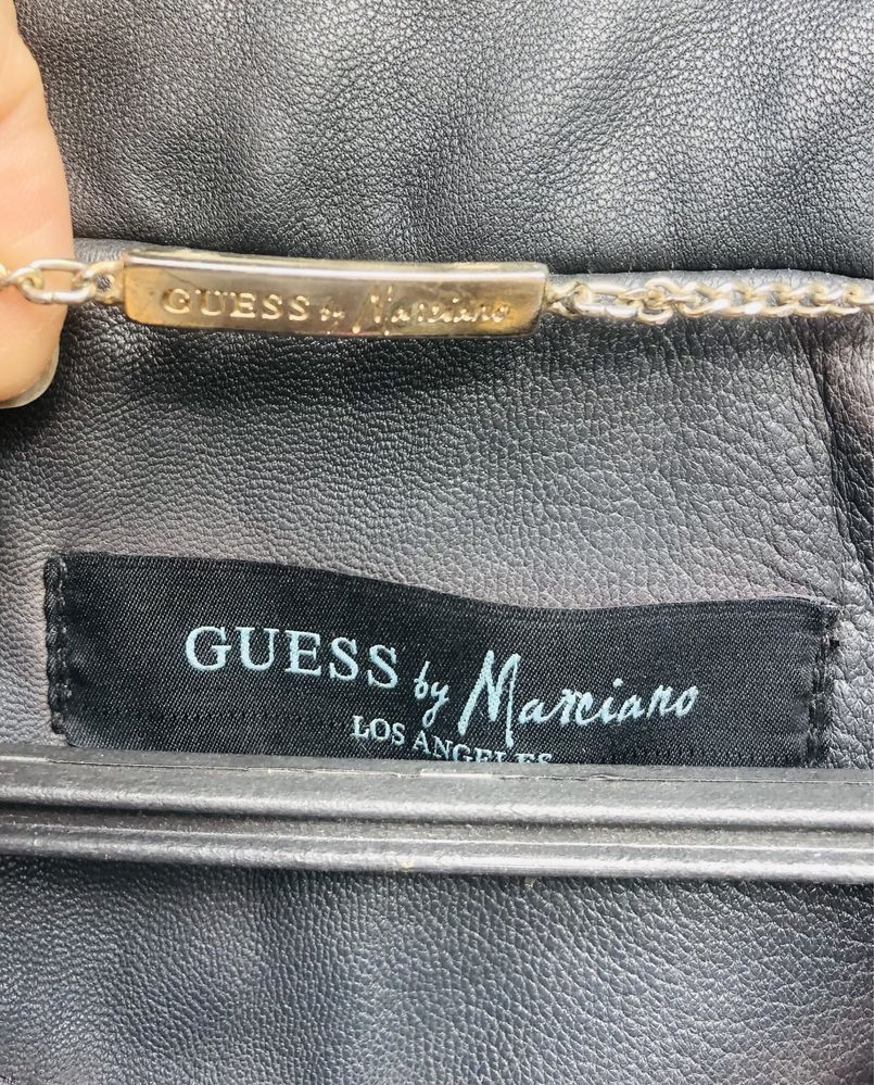 Фірмова шкіряна куртка кожанка guess розмір S 42-44