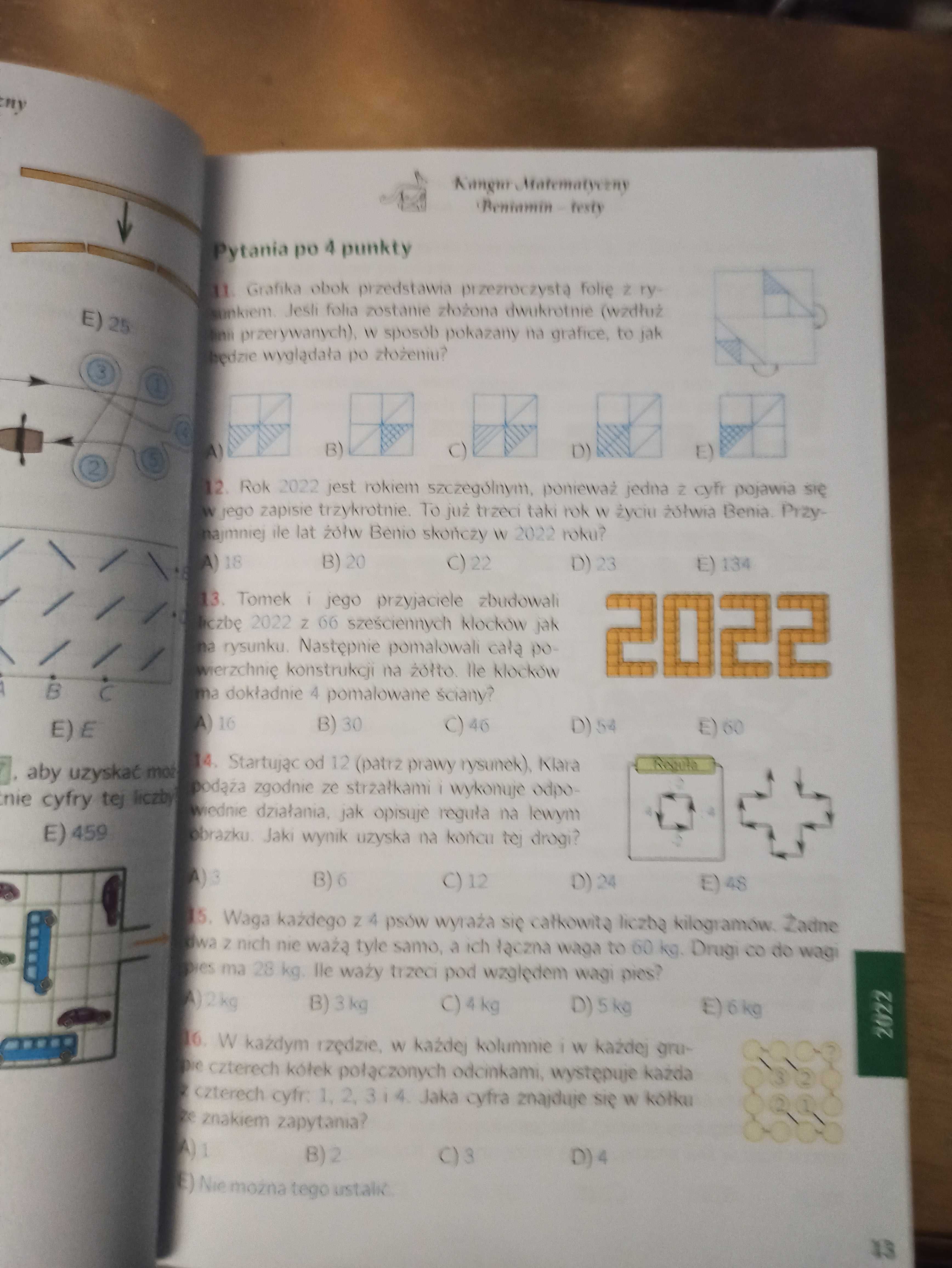 Ksiazka beniamin konkurs matematyczny