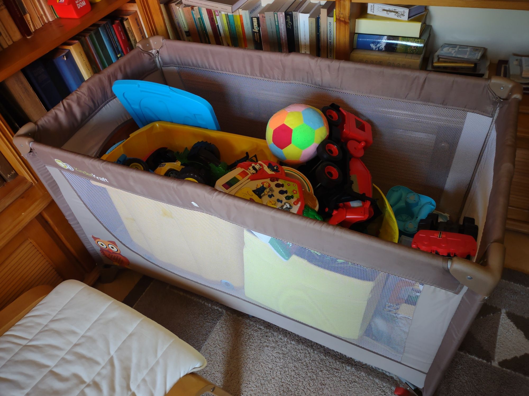 Kojec Kinder Kraft, łóżeczko dla dziecka, składany, stan idealny