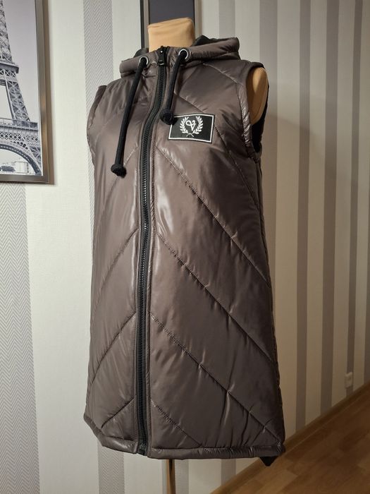 Kamizelka damska bezrękawnik Uni polski producent Velsatnio czekolada