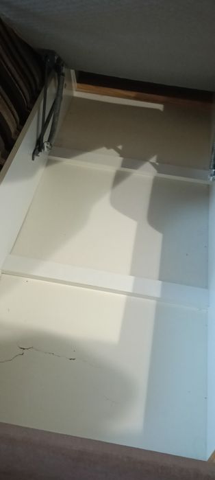 Диван угловой раскладной с баром и большим пуфом большой б/у