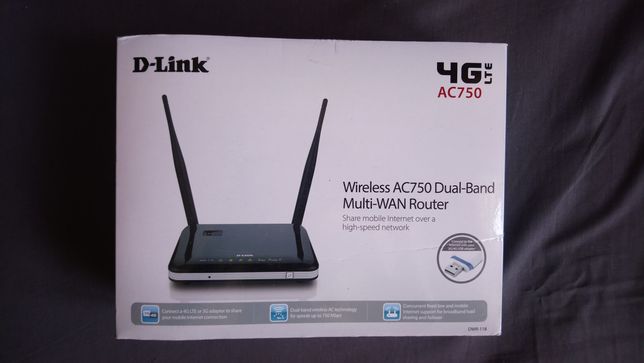 Router D Link Wireless AC750 Dual-Band Multi-WAN Router