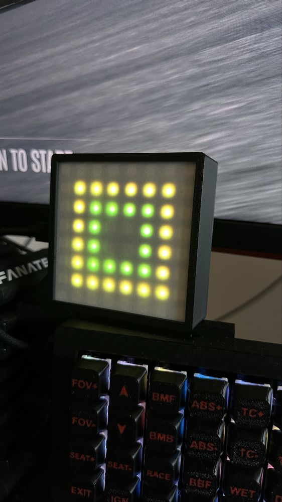 iFlag — LED matrix 8x8 para Sim Racing