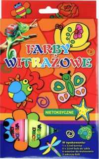 Farby witrażowe 22ml 6 kolorów + konturowa