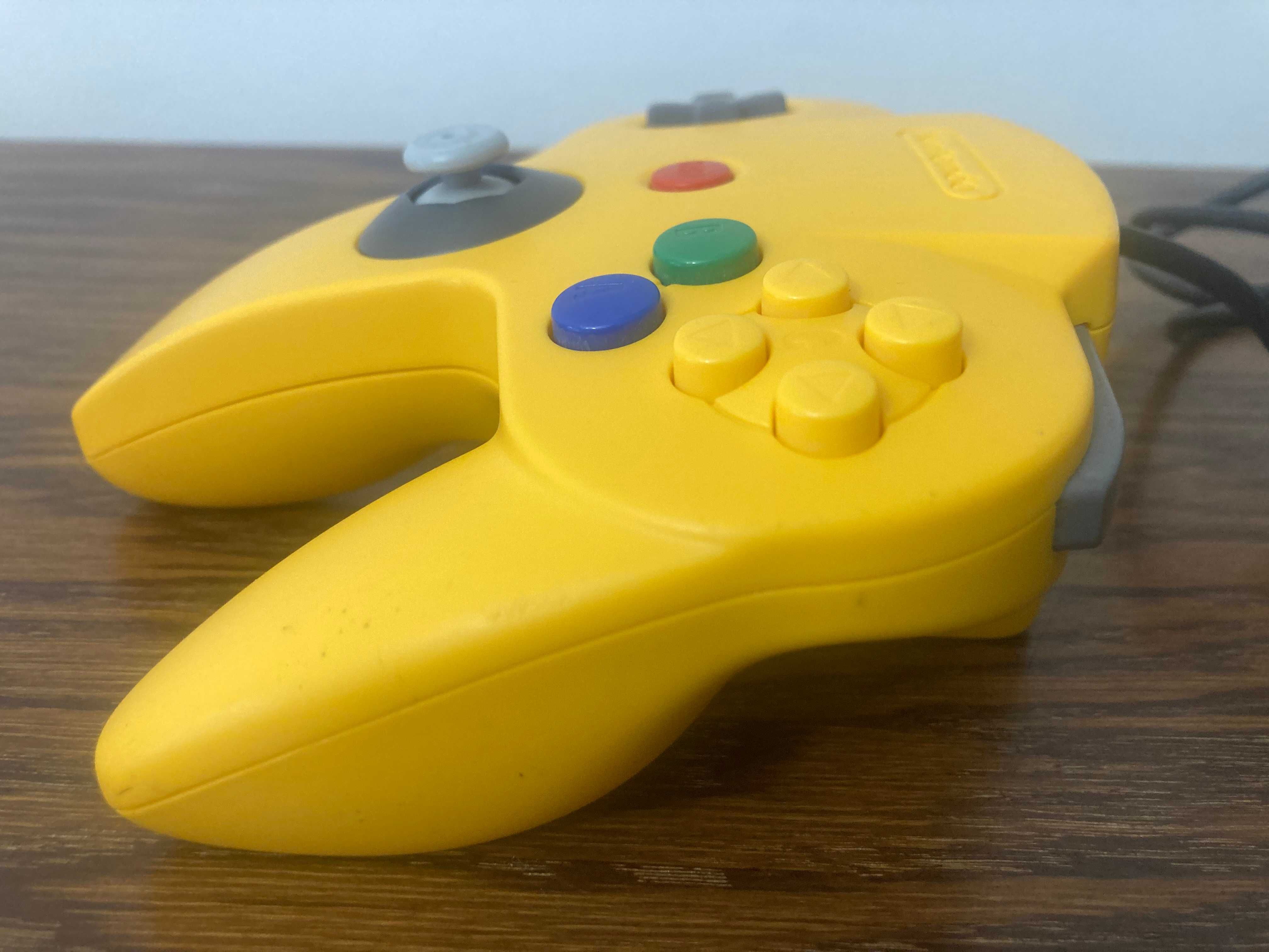 Nintendo N64 kontroler pad joystick N64 pad żółty zregenerowany