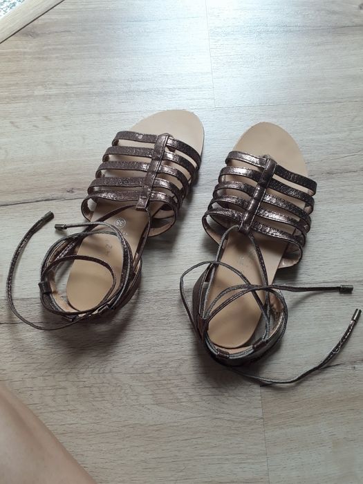 Sandálias marypaz estilo romano bronze