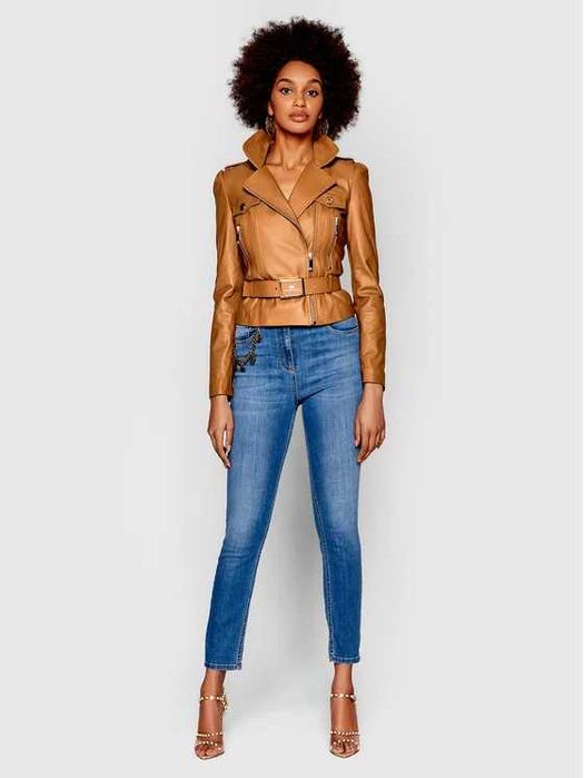 Elisabetta Franchi IT38 kurtka skórzana