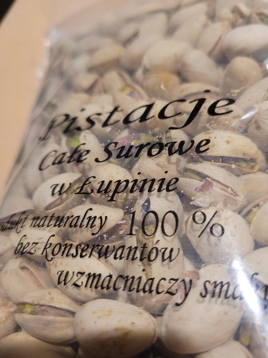 Pistacje orzechy niesolone całe duże jambo termin 05.2025r  5kg.