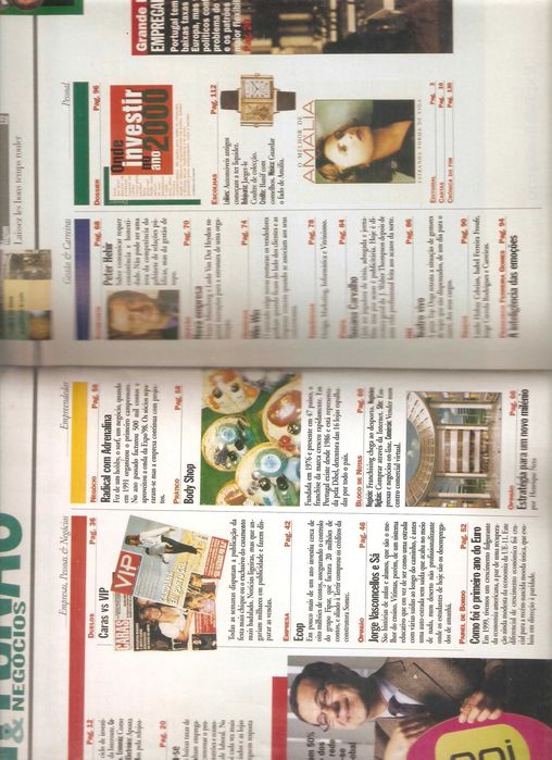 investir no ano 2000 tema na Fortunas & Negócios