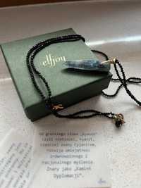 Biżuteria Elfjoy z czarnych turmalinów z kyanitem