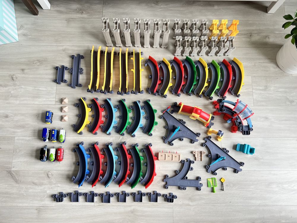 Tory Stacyjkowo duży zestaw torów kreatywne zabawki ciuchcie