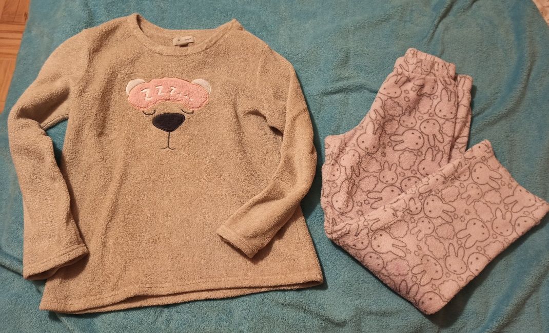 Piżama polar M 38 puszysta plusz soft Primark BDB