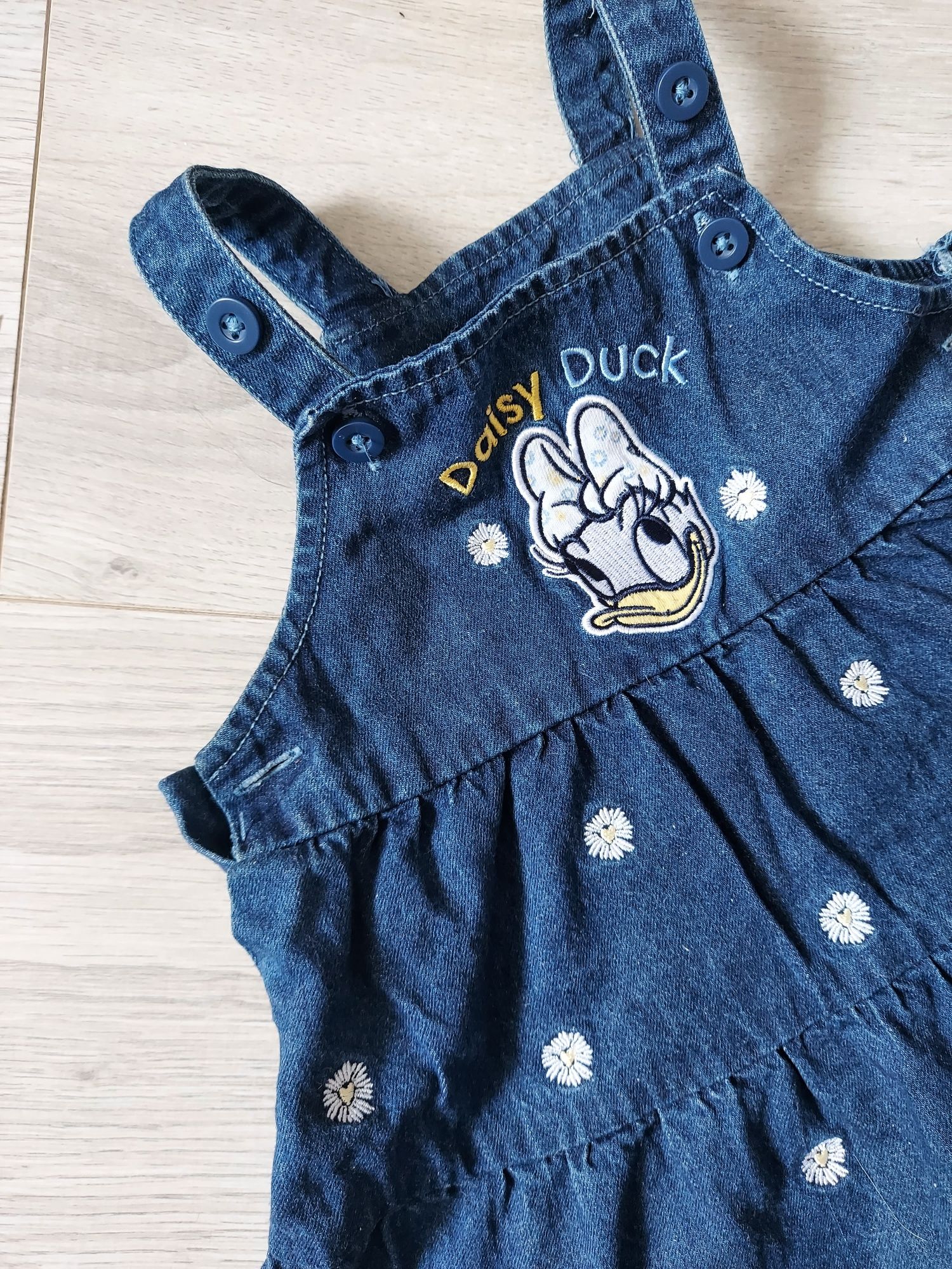 Sukienka niemowlęca | jeans | 6-9 miesięcy