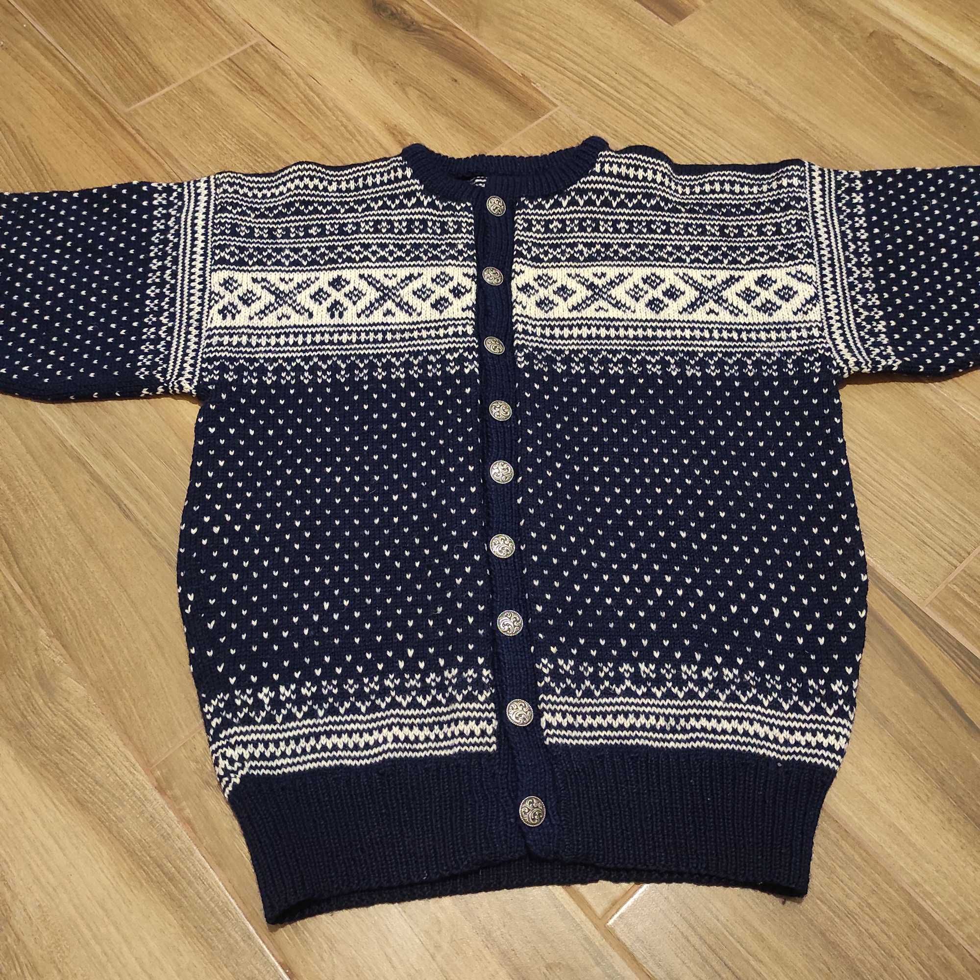 Norweski sweter męski 100 % wełna