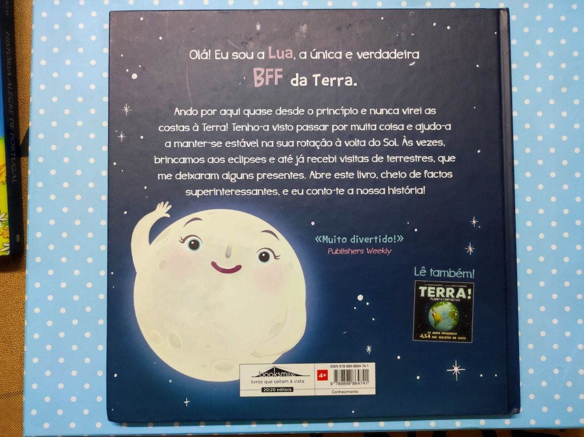 Livro "Lua! A melhor amiga da Terra".