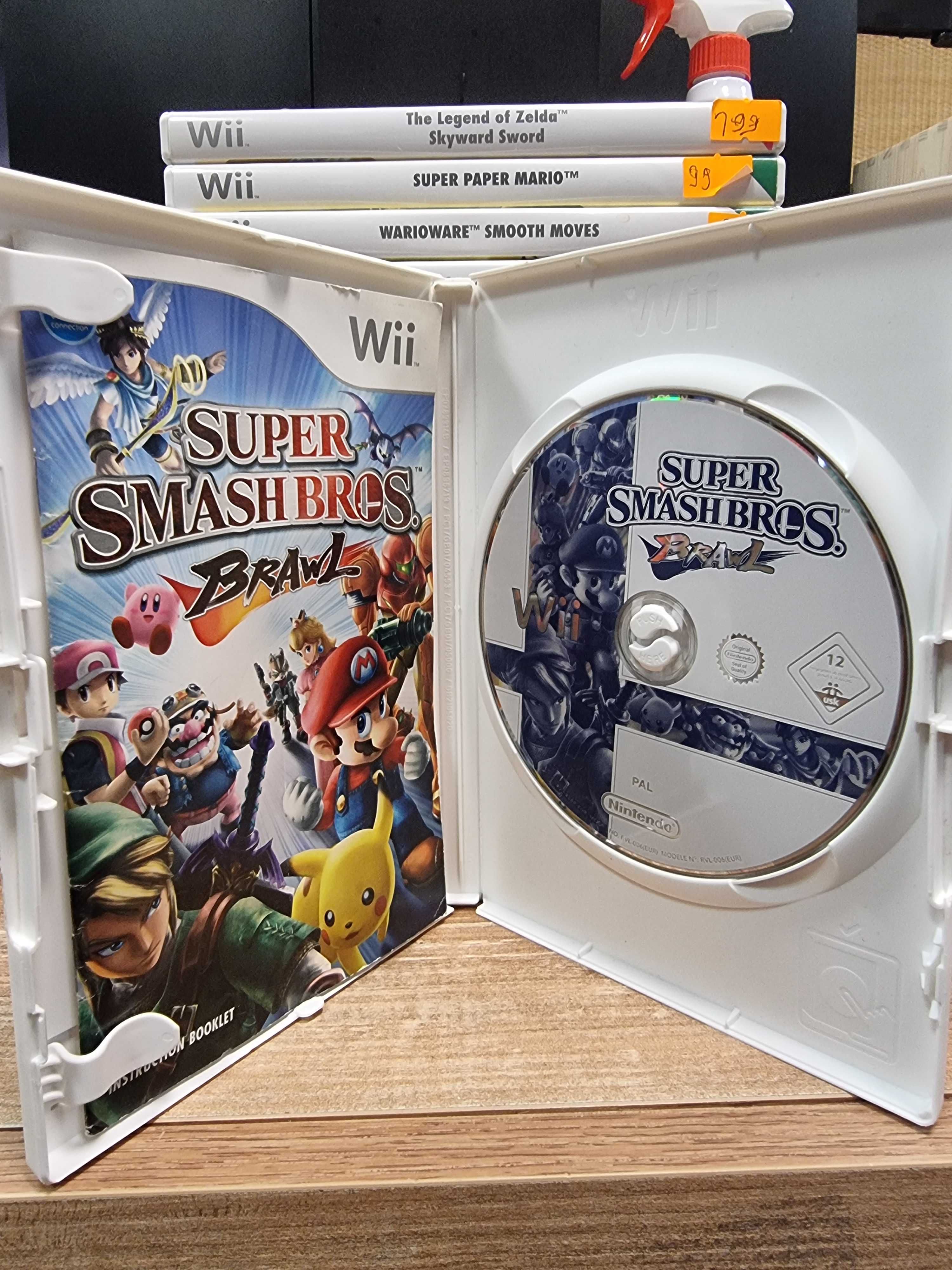 Super Smash Bros Brawl Wii SklepRetroWWA Bijatyka Klasyk 4 Osoby