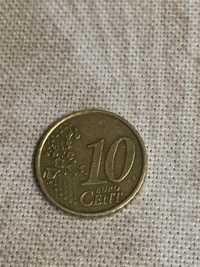 Moeda de 10 cêntimos cervantes de 1999
