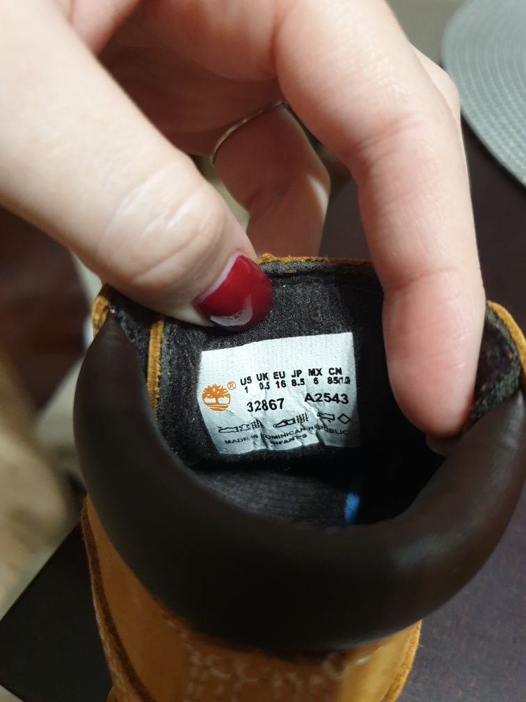 Buciki niemowlęce Timberland buty zimowe Rozmiar 16